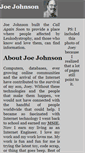 Mobile Screenshot of joejohnson.net