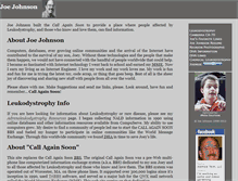 Tablet Screenshot of joejohnson.net