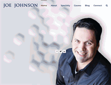 Tablet Screenshot of joejohnson.com